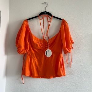 Staud Orange Top